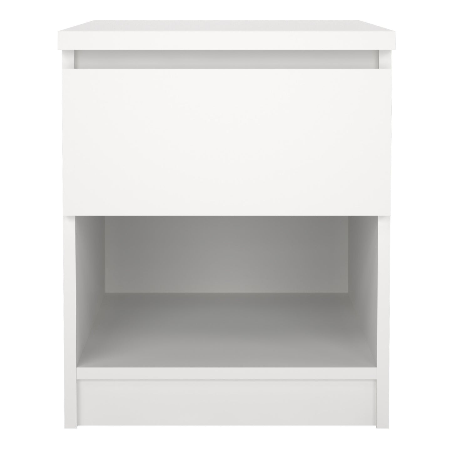 Naia Bedside 1 Drawer 1 Shelf in White