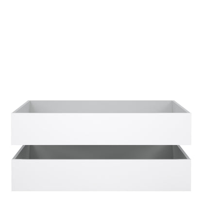 Naia Set of 2 Underbed Drawers in White High Gloss