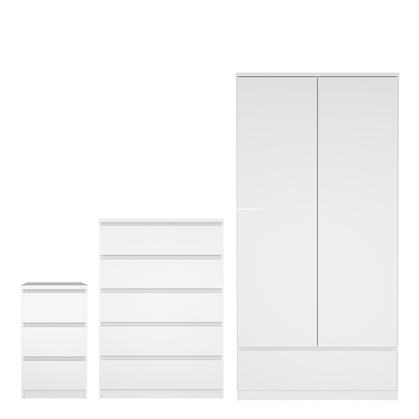 Naia Bedroom Package in White High Gloss