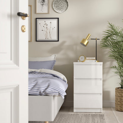 Naia Bedroom Package in White High Gloss