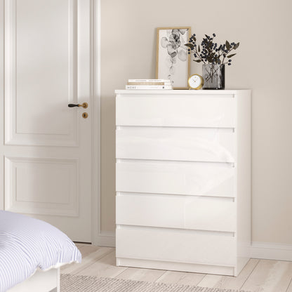 Naia Bedroom Package in White High Gloss
