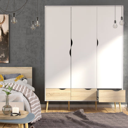 Oslo Bedroom Package in White and Oak