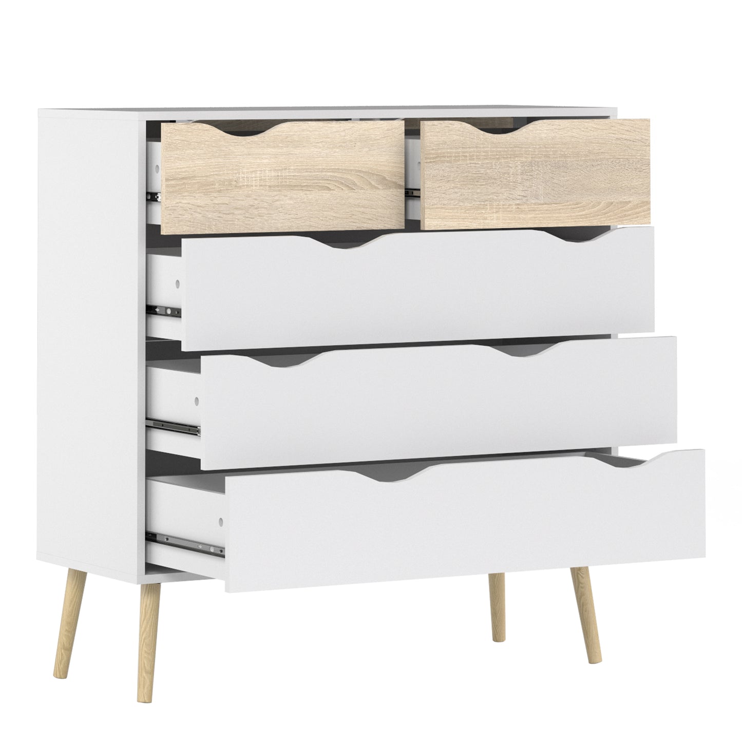 Oslo Bedroom Package in White and Oak