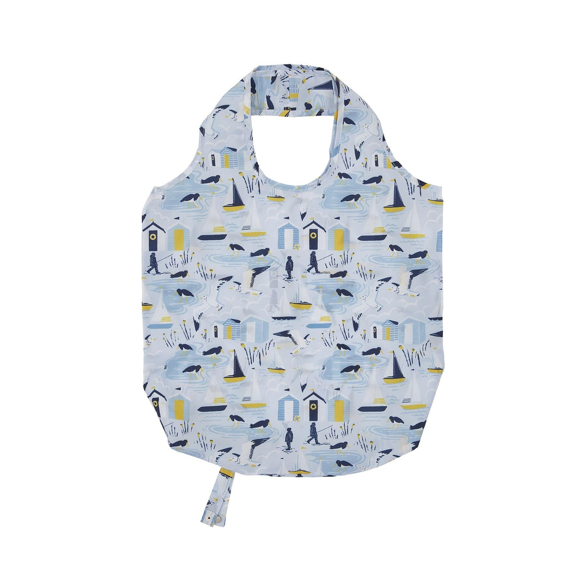 Seashore Foldable Tote Bag Medium in Blue
