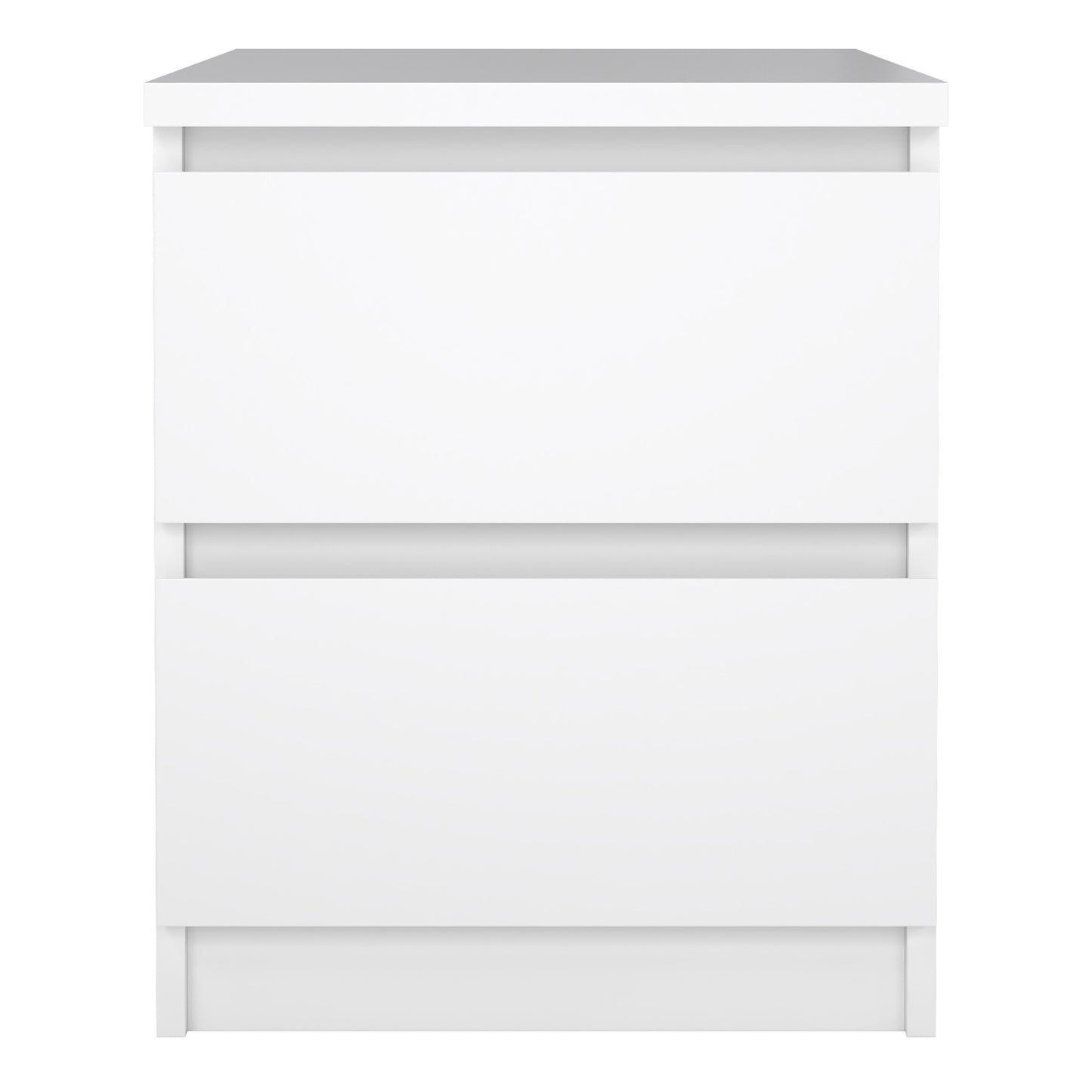 Naia Bedside 2 drawers in White high gloss