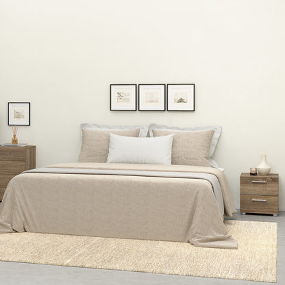 Pepe Bedside 2 Drawers in Truffle Oak