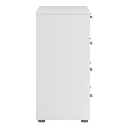 Pepe Wide Chest of 8 Drawers (4+4) in White