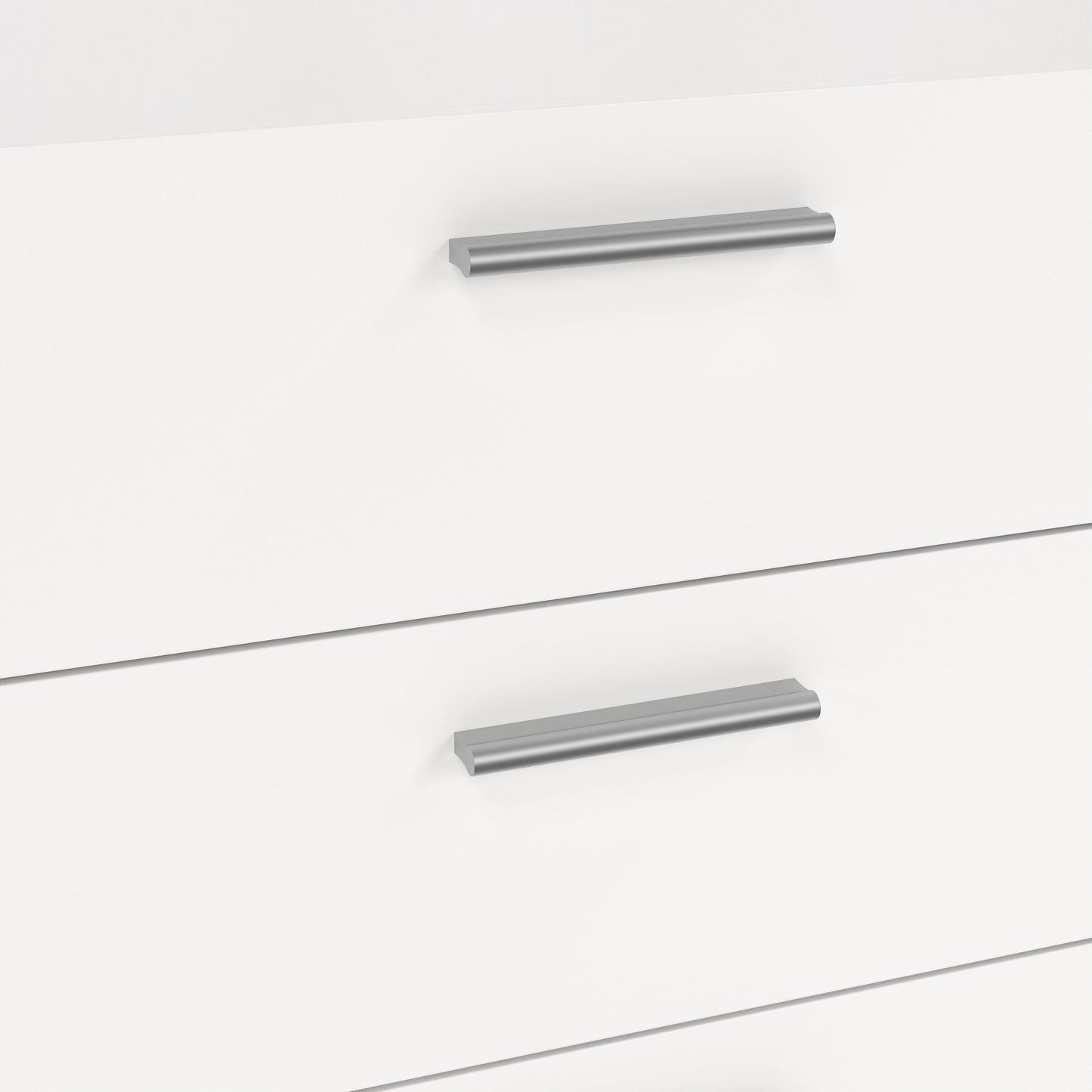 Pepe Wide Chest of 8 Drawers (4+4) in White