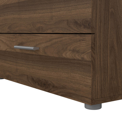 Pepe Wide Chest of 8 Drawers (4+4) in Walnut