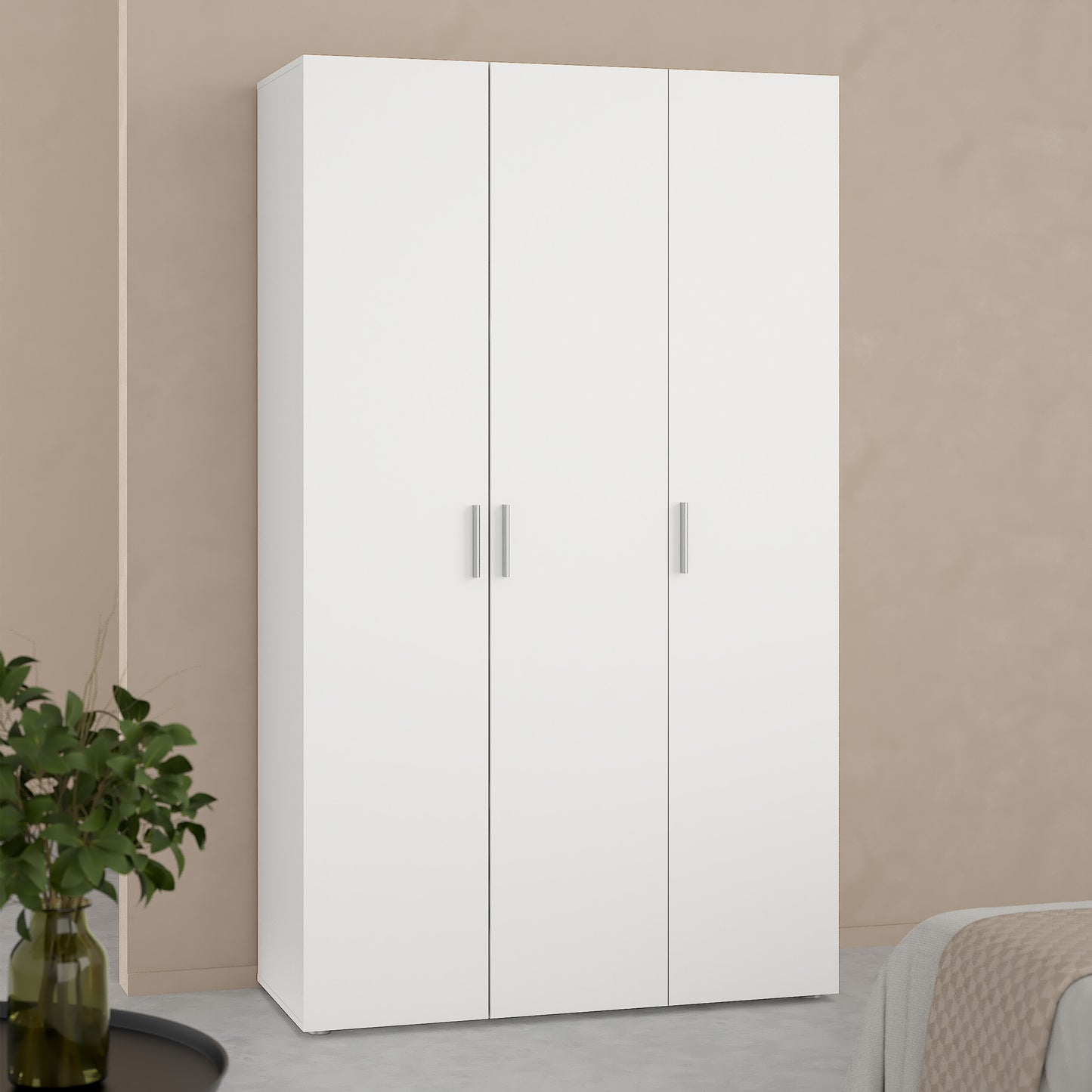 Pepe Wardrobe with 3 Doors in White
