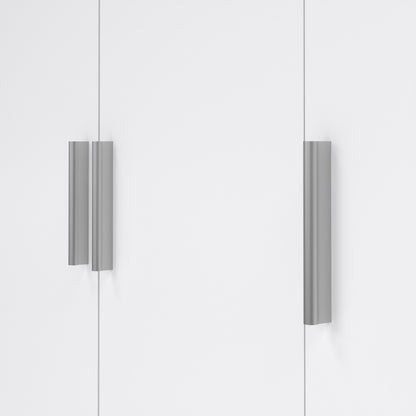 Pepe Wardrobe with 3 Doors in Oak with White High Gloss