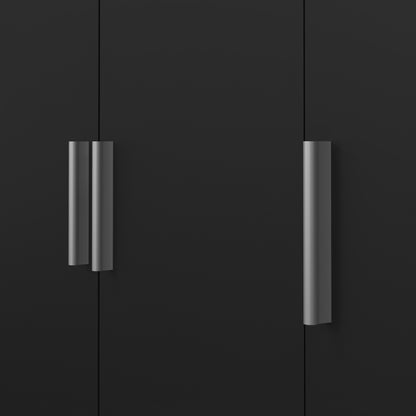 Pepe Wardrobe with 3 Doors in Black