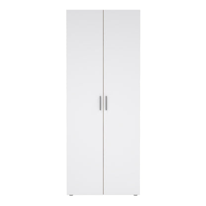 Pepe Wardrobe with 2 Doors in Oak with White High Gloss