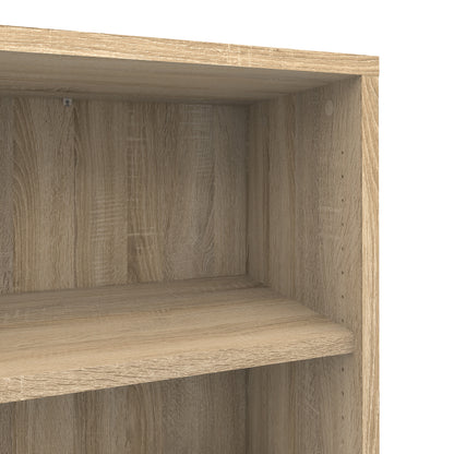 Prima Bookcase 3 Shelves with 2 Drawers 2 Doors in Oak