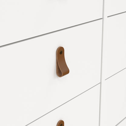 Barcelona Double Dresser 4+4 Drawers in White