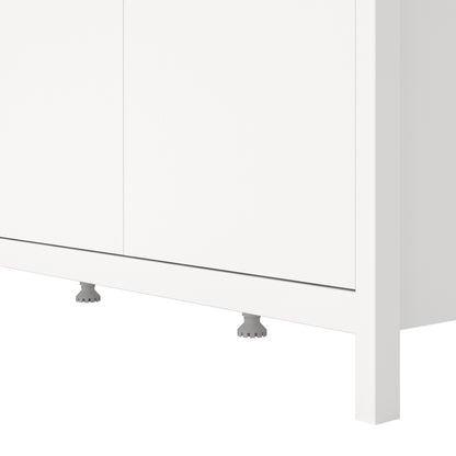 Barcelona Wardrobe with 3 Doors in White