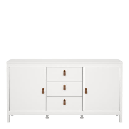 Barcelona Sideboard 2 Doors 3 Drawers in White