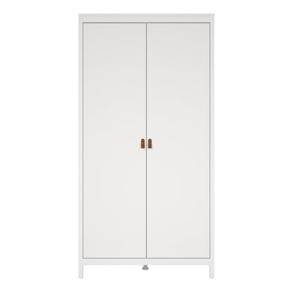 Barcelona Wardrobe with 2 Doors in White