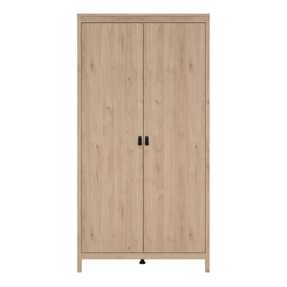 Barcelona Wardrobe with 2 Doors in Jackson Hickory Oak