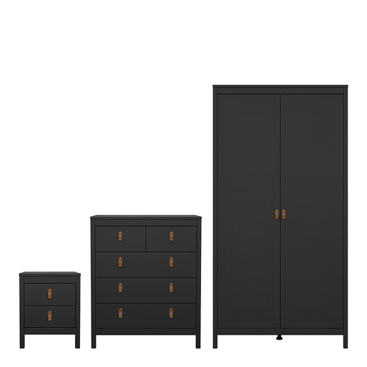 Barcelona Bedroom Package in Matt Black