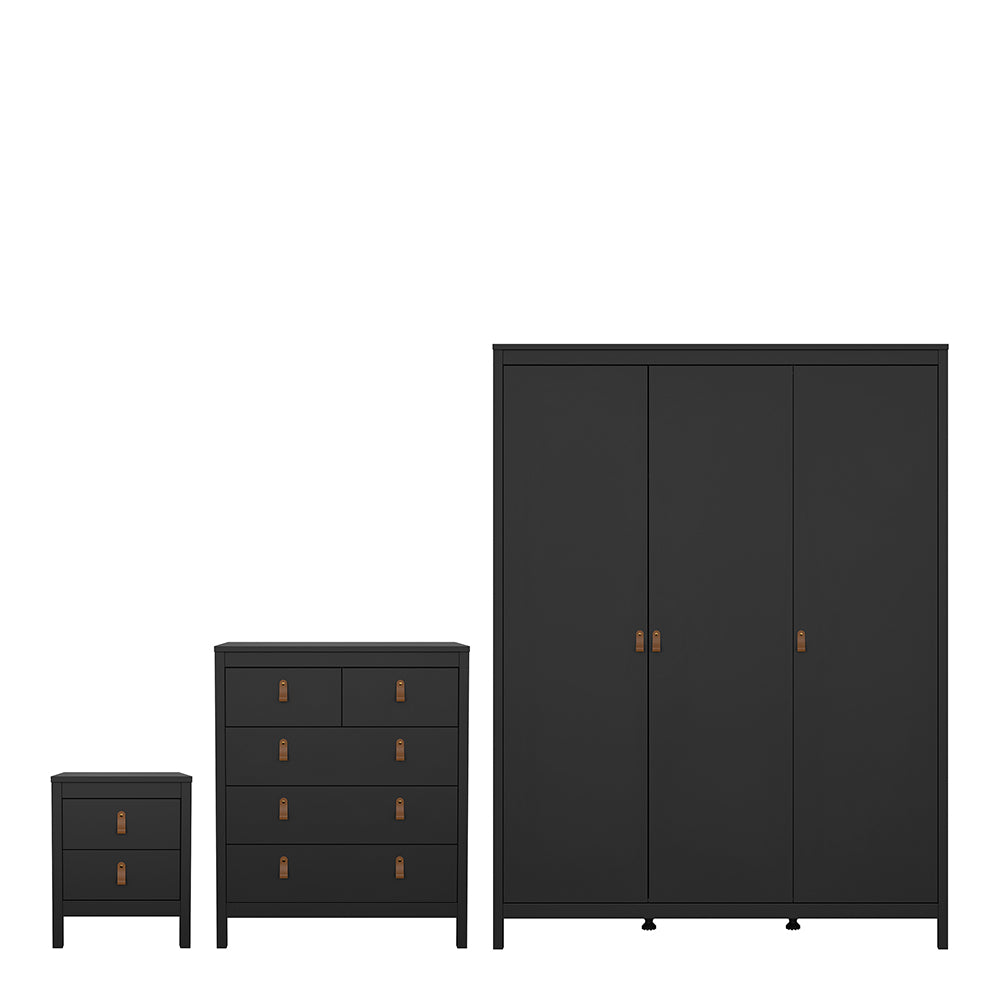 Barcelona Bedroom Package in Matt Black