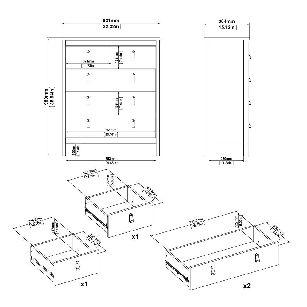 Madrid Bedroom Package in White