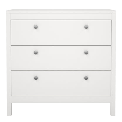 Madrid Chest 3 Drawers in White