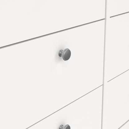 Madrid Double Dresser 4+4 Drawers in White