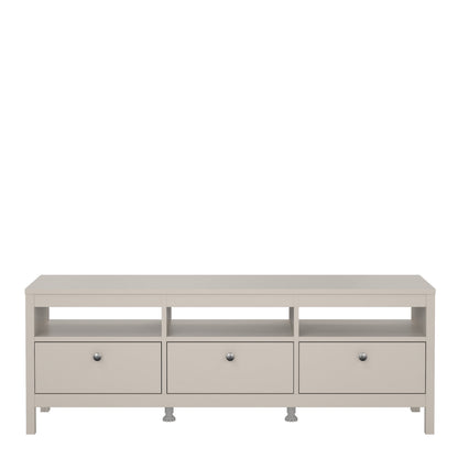 Madrid TV Unit 3 Drawers in Cashmere
