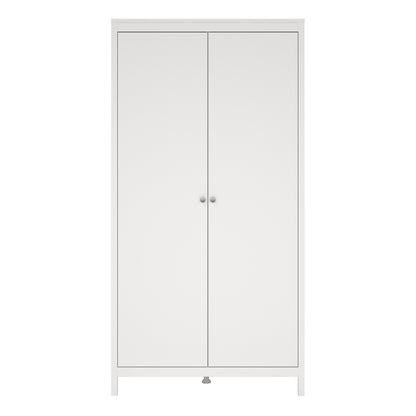Madrid Wardrobe with 2 Doors in White