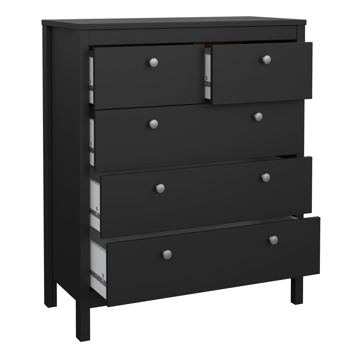 Madrid Bedroom Package in Matt Black