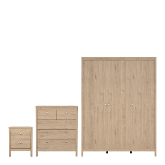 Madrid Bedroom Package in Jackson Hickory Oak