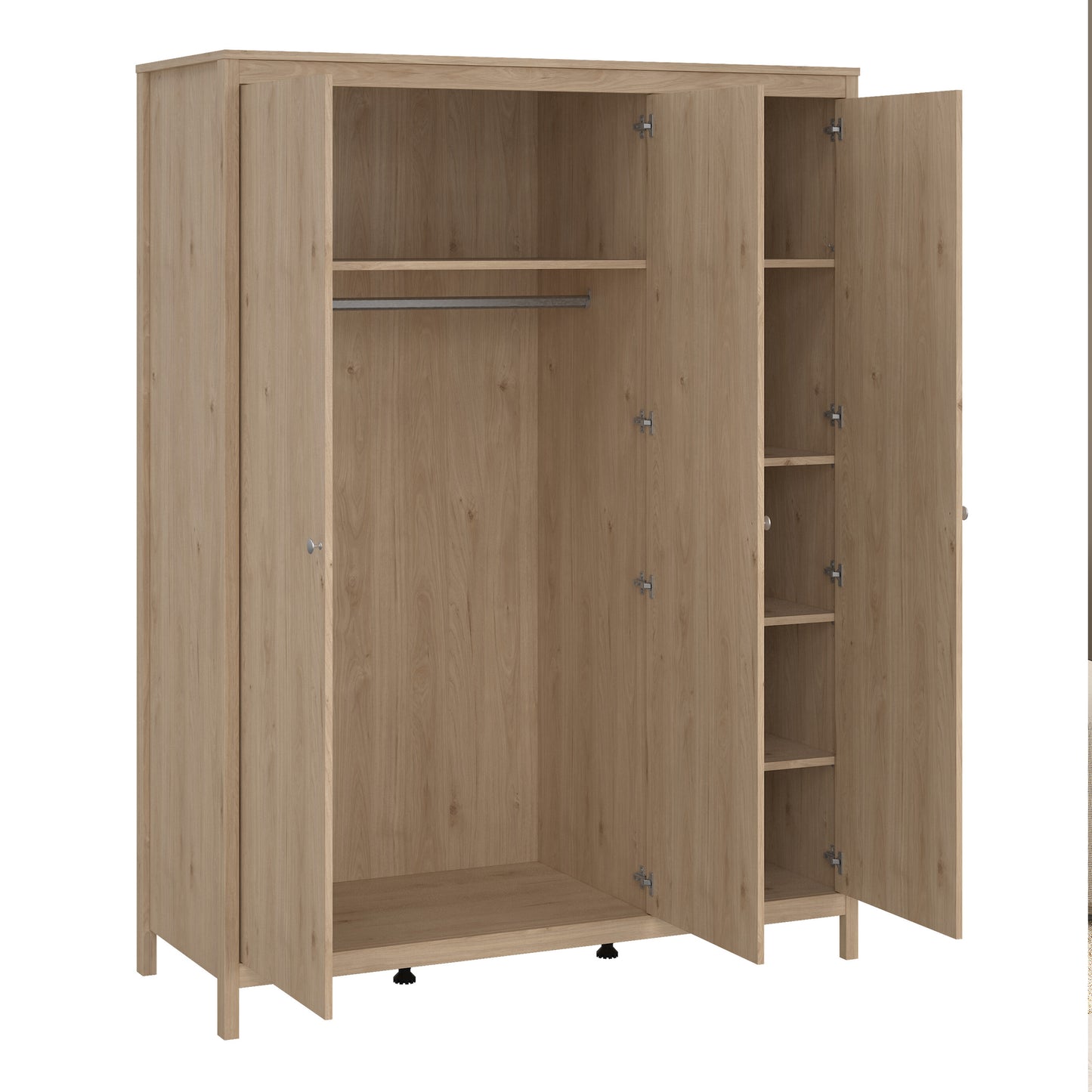 Madrid Bedroom Package in Jackson Hickory Oak