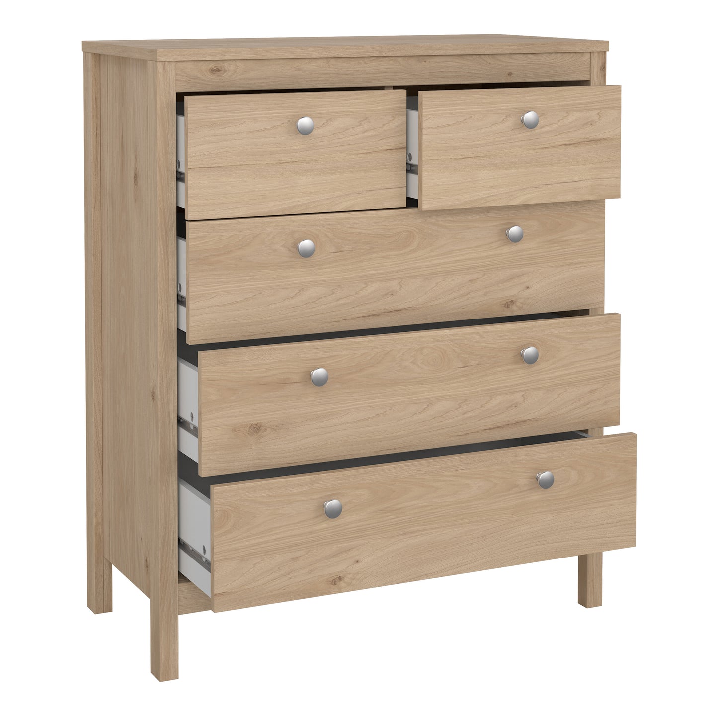 Madrid Bedroom Package in Jackson Hickory Oak