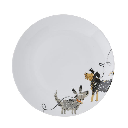 Dog Days Porcelain Dinner Plate