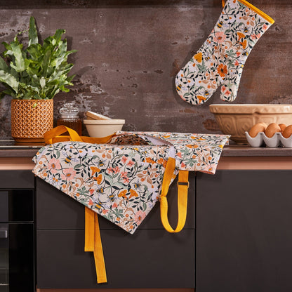Bee Bloom Gauntlet Oven Glove