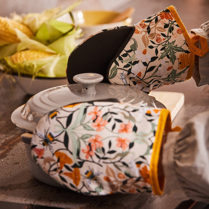 Bee Bloom Microwave Mitts Pair