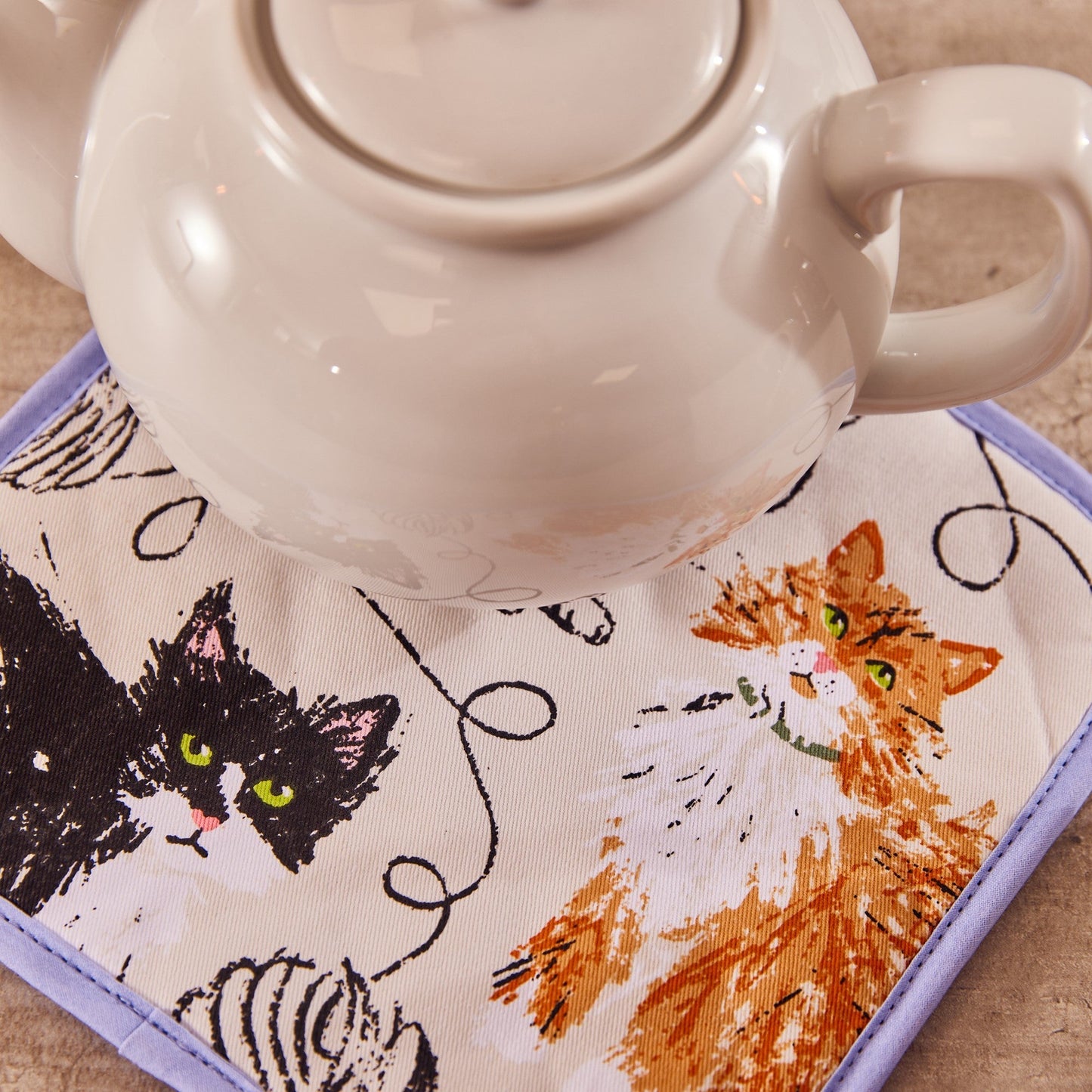Feline Friends Pot Mat