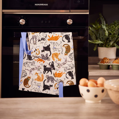 Feline Friends Cotton Apron