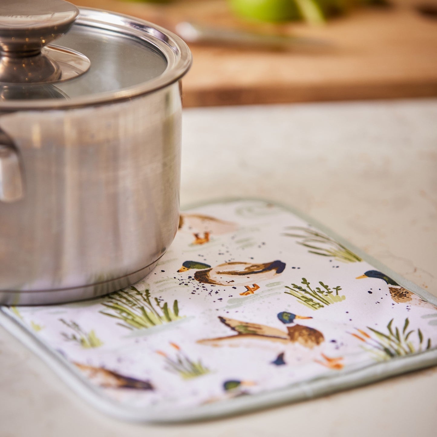 Farmhouse Ducks Pot Mat