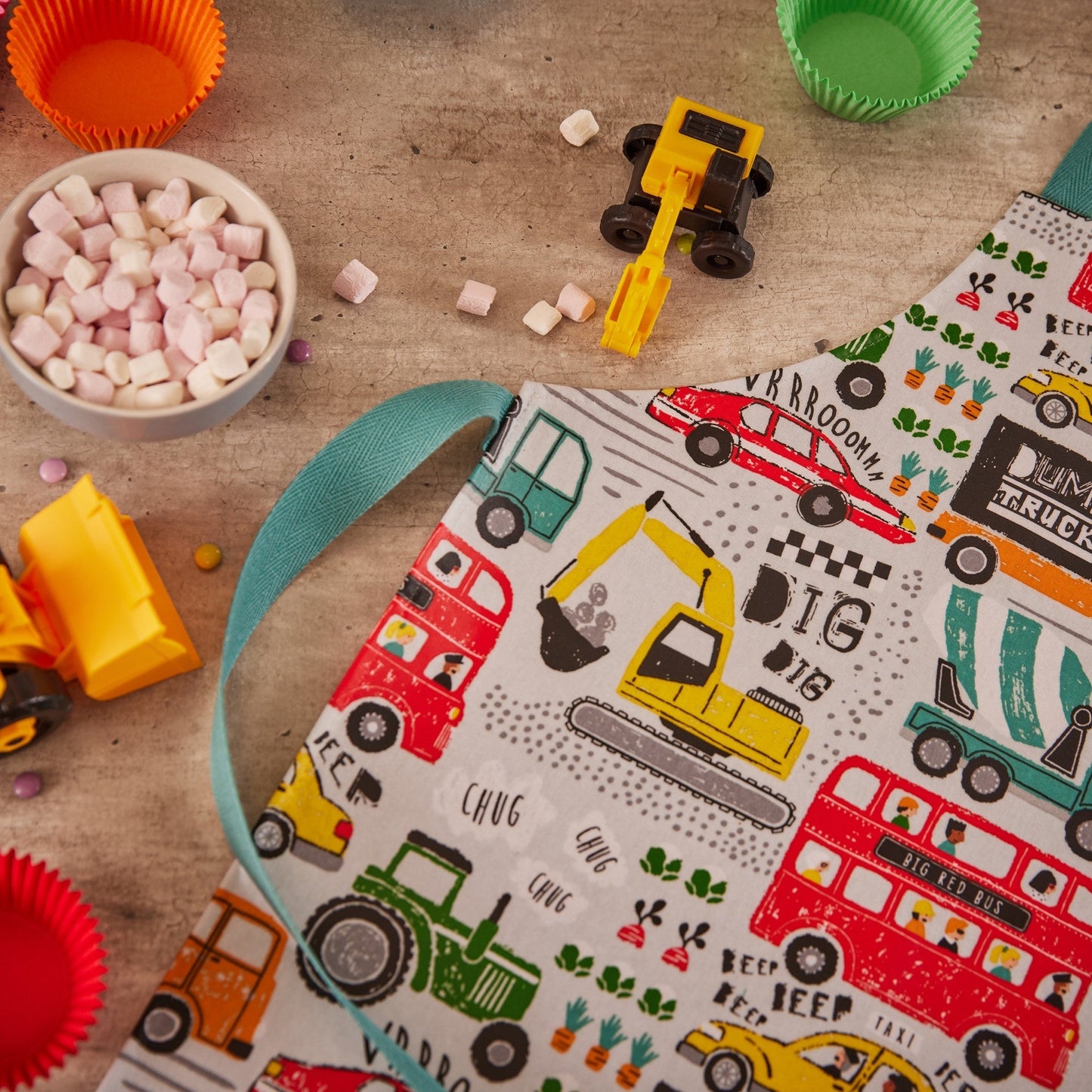 Just Keep Trucking Kids PVC Apron