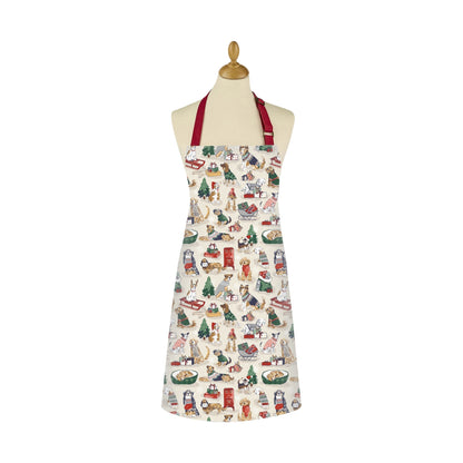 Merry Mutts Christmas Cotton Apron
