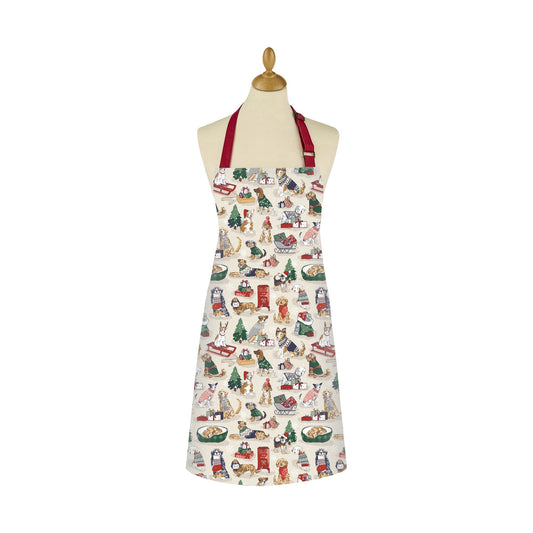 Merry Mutts Christmas Cotton Apron