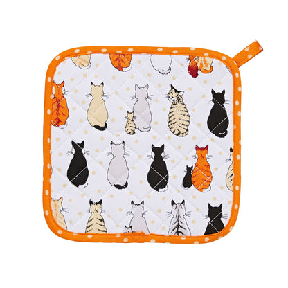 Cats In Waiting Pot Mat