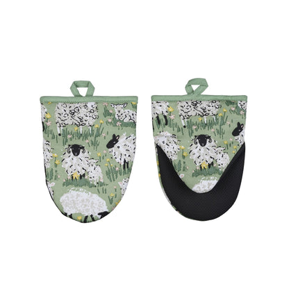 Woolly Sheep Microwave Mitts Pair