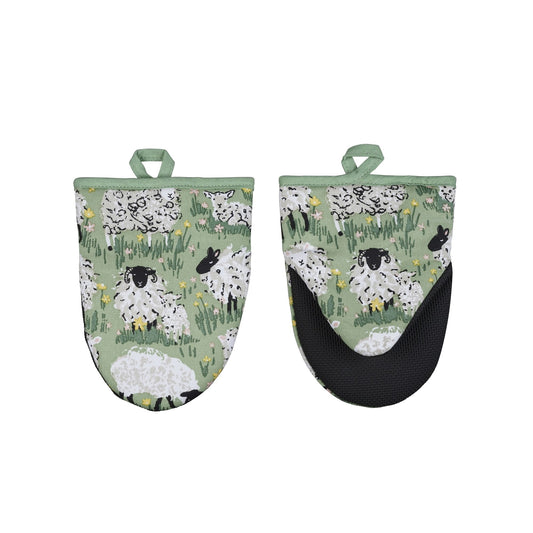 Woolly Sheep Microwave Mitts Pair