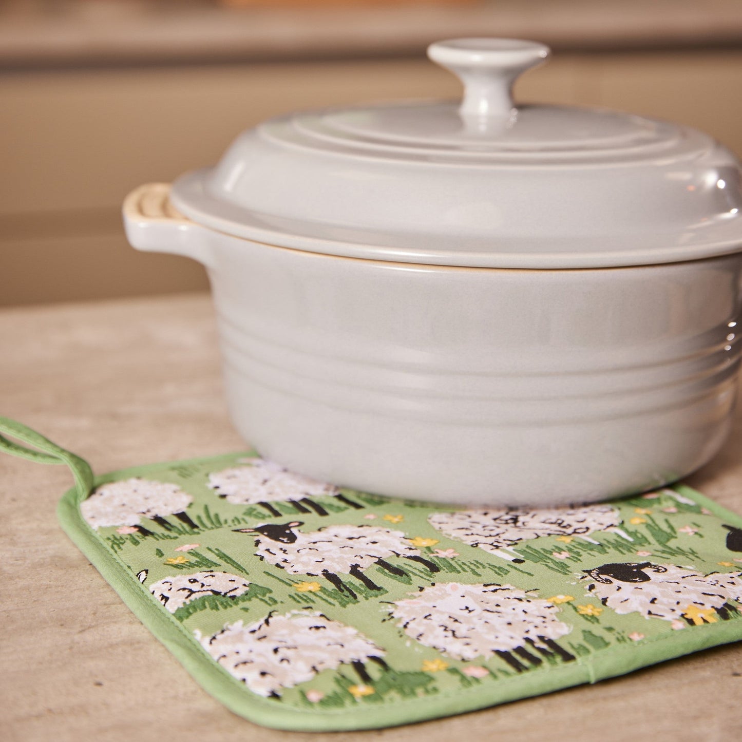 Woolly Sheep Pot Mat