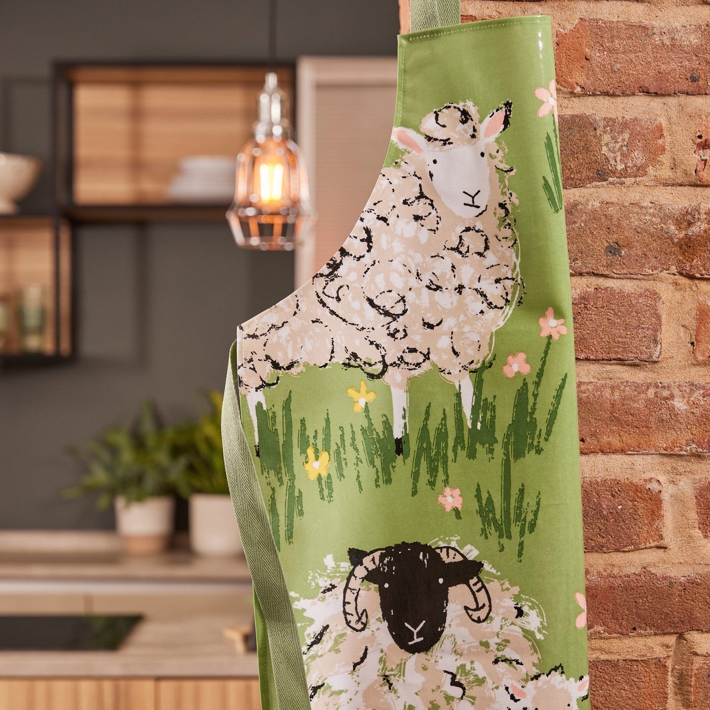 Woolly Sheep Cotton Apron