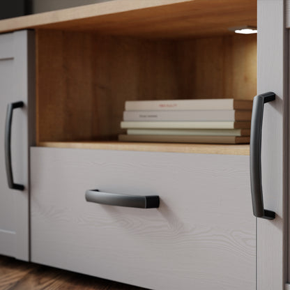 Bohol TV Unit Inc. LED Light in Riviera Oak/Grey Oak