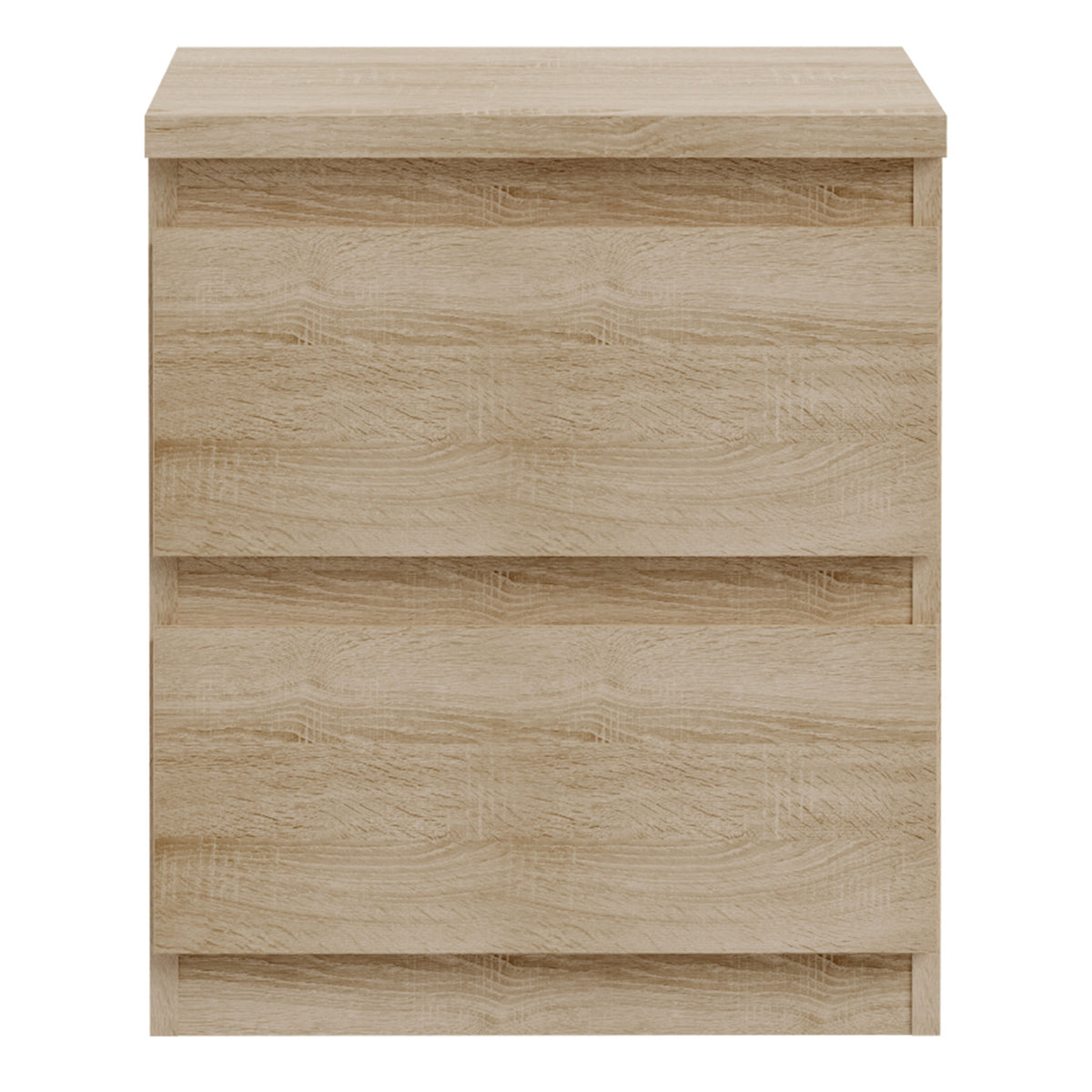 Edmore 2 Drawer Bedside Table in Sonoma Oak